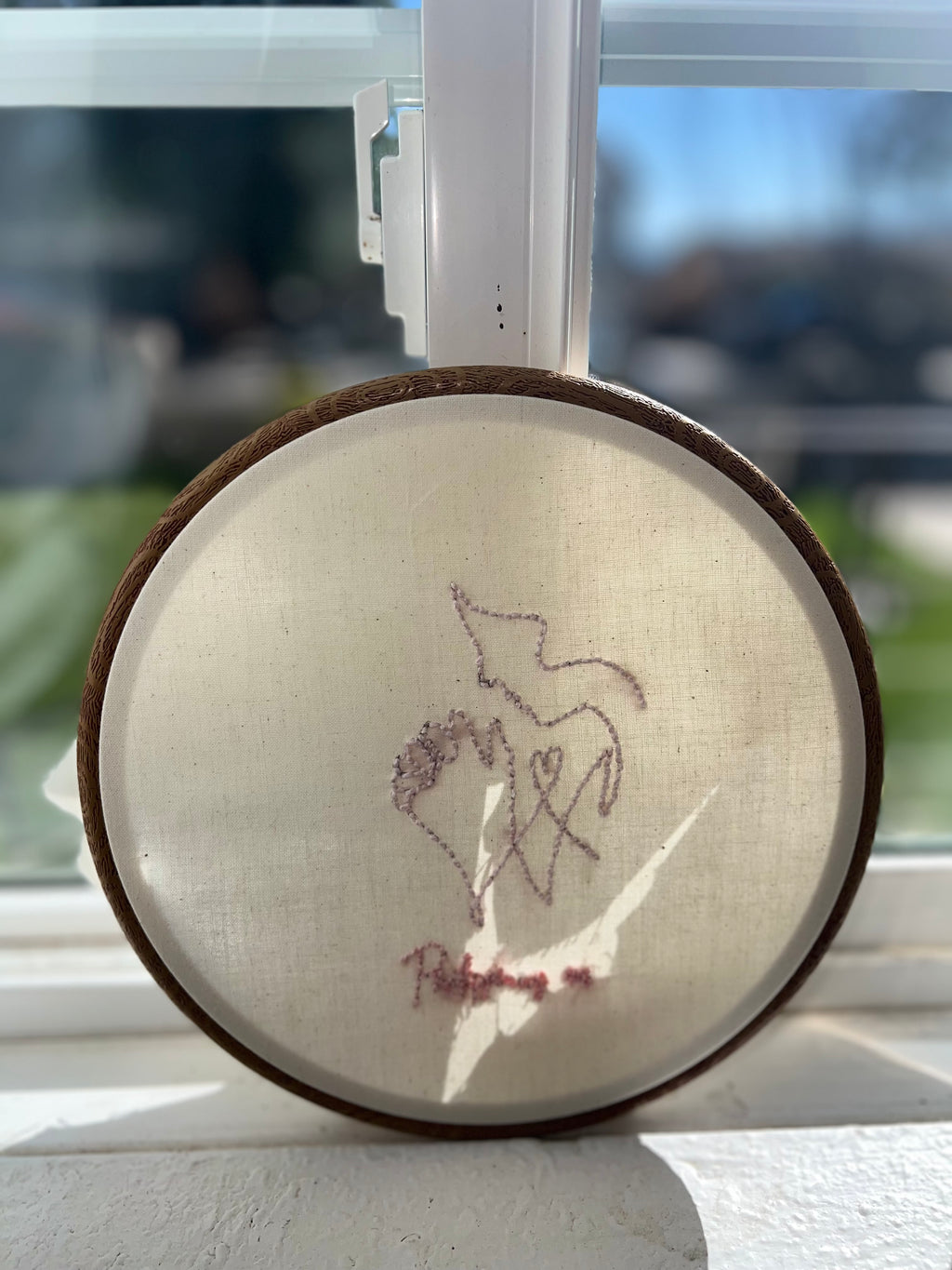 Christian Embroidered Hoop Wall Art – Bible Verse Decor