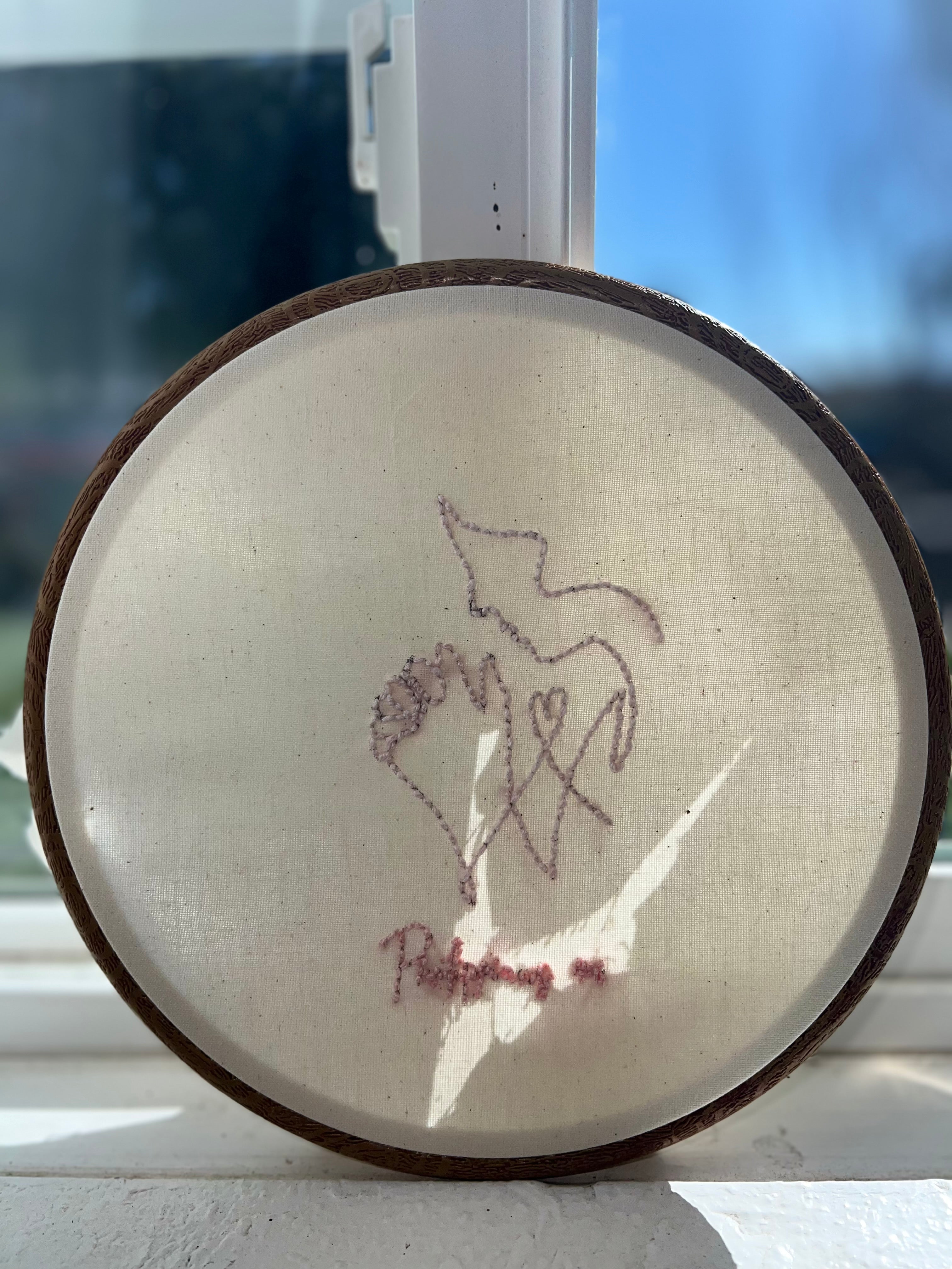 Christian Embroidered Hoop Wall Art – Bible Verse Decor